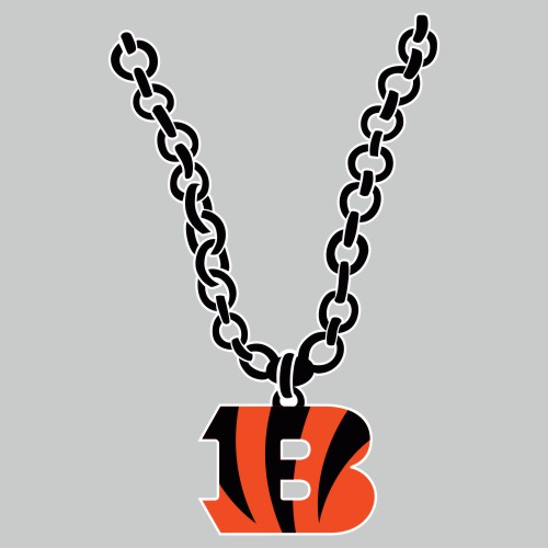 Cincinnati Bengals Necklace logo vinyl decal